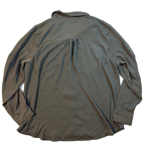 Maurices Womens Roll Sleeve Long Button Front Collared Blouse, Size 1X - Picture 7 of 7